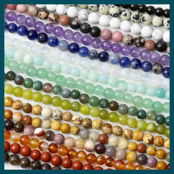 Cherry Tree Beads Gemstone 4mm Round Beads - approx. 8 inch strand  Cherry Tree Beads Gemstone 4mm Round Beads - approx. 8 inch strand