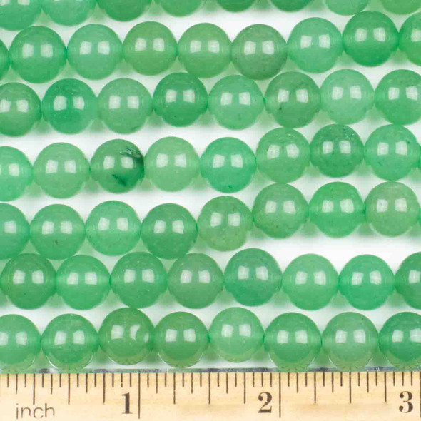 Green Aventurine 10mm Round Beads - approx. 8 inch strand, Set A