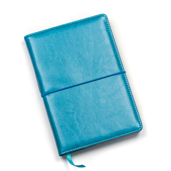 Dotted Bullet Journal - Turquoise Blue, Stitched Hardcover, 100 pages, 5.75x8.5"