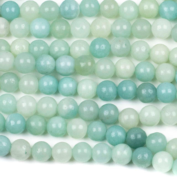 Cherry Tree Beads Amazonite 6mm Round Beads - approx. 8 inch strand, Set A 