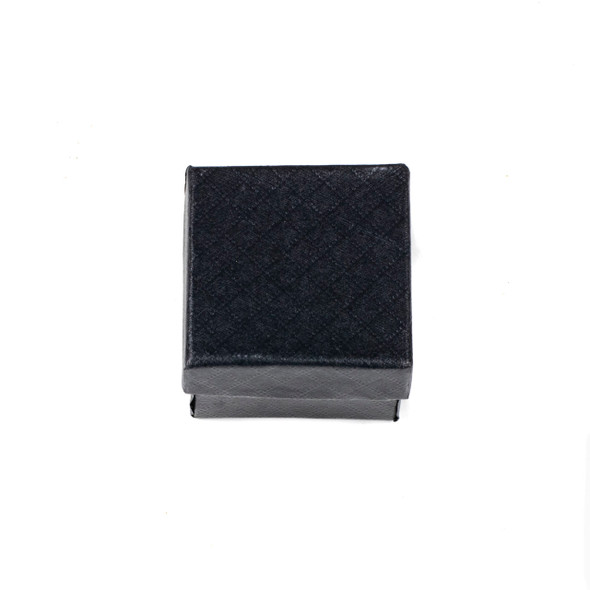 Jewelry Gift Box - Black Ring Box, 2x2"