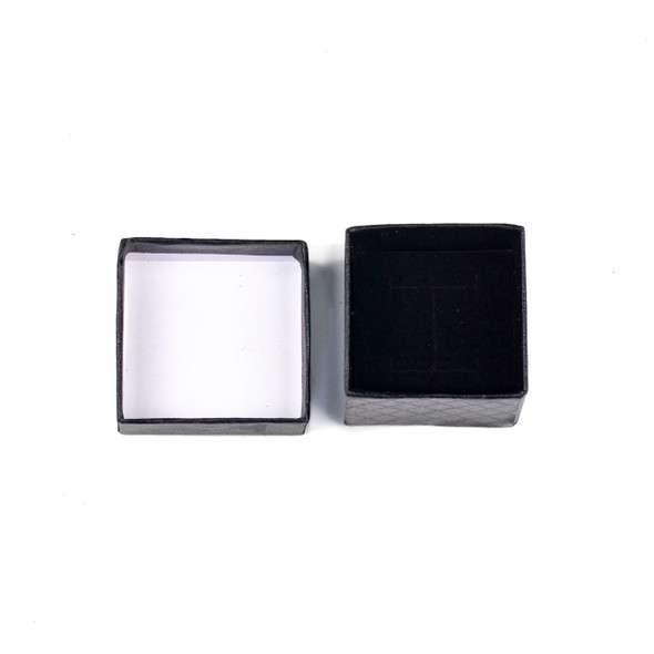 Jewelry Gift Box - Black Ring Box, 2x2"