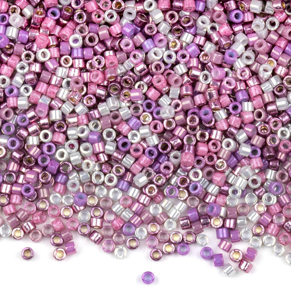  Miyuki 11/0 Pretty Princess Mix Delica Seed Beads - #MIX9021, 7.2 gram tube 