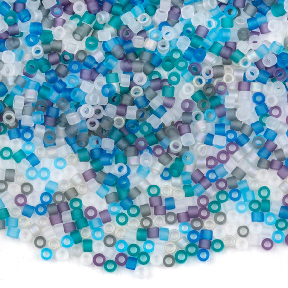  Miyuki 11/0 Beach Glass Mix Delica Seed Beads - #MIX9045, 7 gram tube 