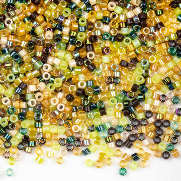  Miyuki 11/0 Earthtone Mix Delica Seed Beads - #MIX07, 7.2 gram tube 