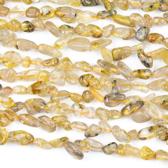 Citrine 5-6mm Nugget Beads - 15.5 inch strand