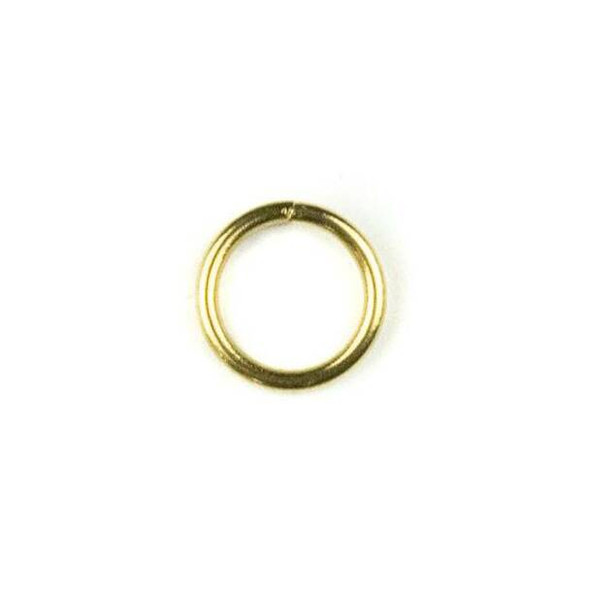 Coated Brass 8mm Open Jump Rings - 100 per bag - YH-026c