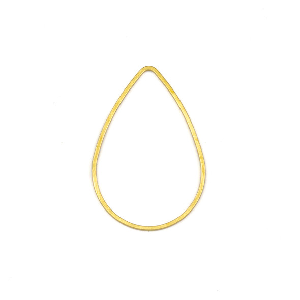 Coated Brass 22x31mm Teardrop Link Components - 6 per bag - CTBXJ-001c