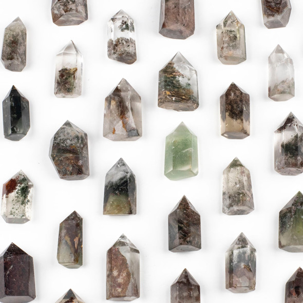 Phantom Quartz Small Crystal Point Tower - 1 piece