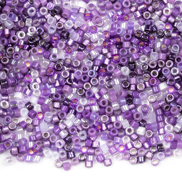  Miyuki 11/0 Purple Haze Mix Delica Seed Beads - #MIX9099, 7.2 gram tube 