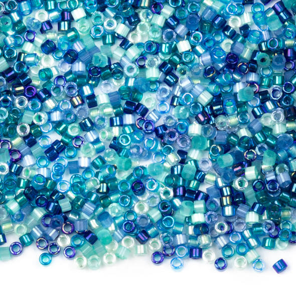 Miyuki 11/0 Ocean Deep Mix Delica Seed Beads - #MIX9105, 7.2 gram tube