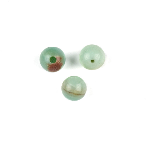 Amazonite 10mm Guru/3 Hole Beads - 3 per bag