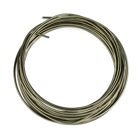 16 Gauge Coated Non-Tarnish Hematite Plated Copper Wire in a 15-Feet Coil