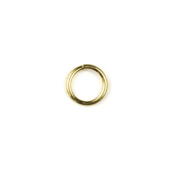 Coated Brass 6mm Open Jump Rings - 100 per bag