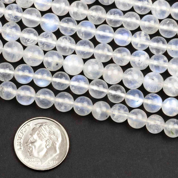 Cherry Tree Beads Blue Moonstone 6mm Round Beads - 15 inch strand 