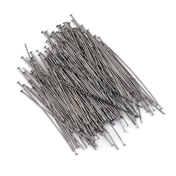 Gun Metal Plated Brass 2 inch, 20g Headpins - 150 per bag