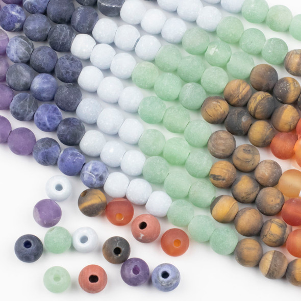 Matte on sale gemstone beads