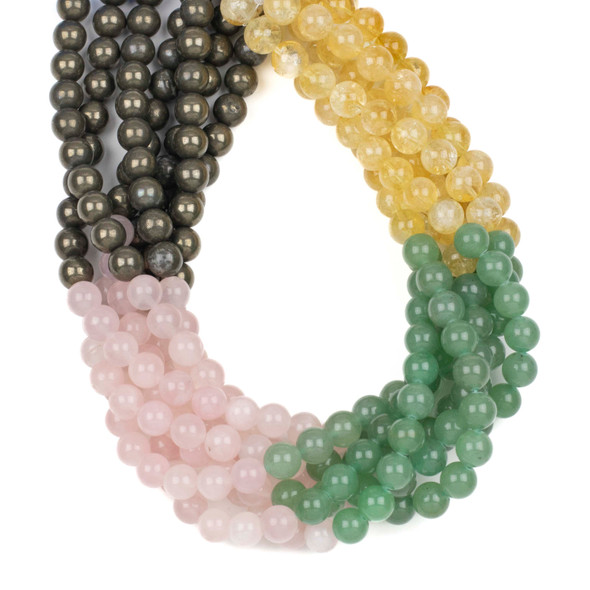 Abundance & Success Gemstone Artisan Strand - #3, 10mm Round Beads, 15 inch strand