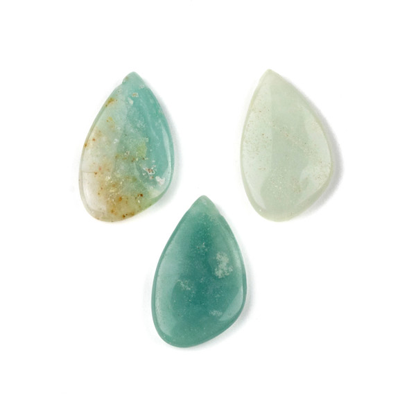 Amazonite 18x30mm Top Side Drilled Free Form Pendant - 1 per bag