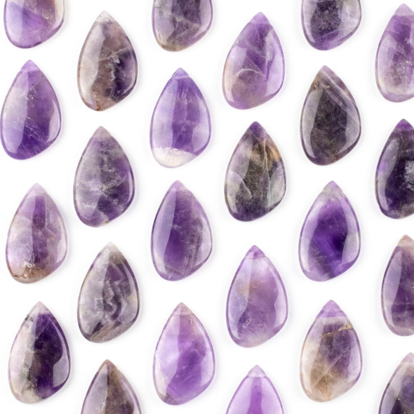 Amethyst 18x30mm Top Side Drilled Free Form Pendant - 1 per bag