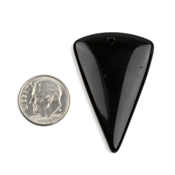 Gemstone 28x42mm Top Front to Back Drilled Inverted Triangle Pendant - 1 per bag
