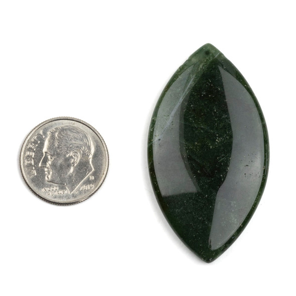 Gemstone 24x44mm Top Side Drilled Puff Marquise Pendant - 1 per bag