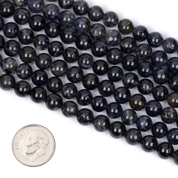 Cherry Tree Beads Iolite 7mm Round Beads - 15 inch strand 