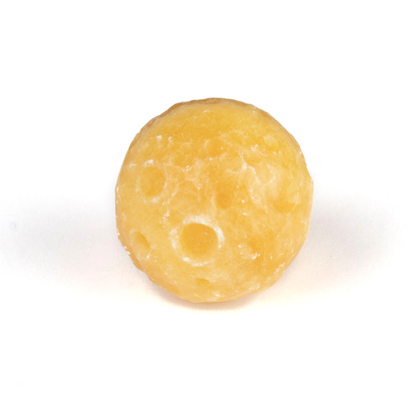 Carved Honey Jade Full Moon Crystal Sphere Specimen - approx. 1.5", 1 piece