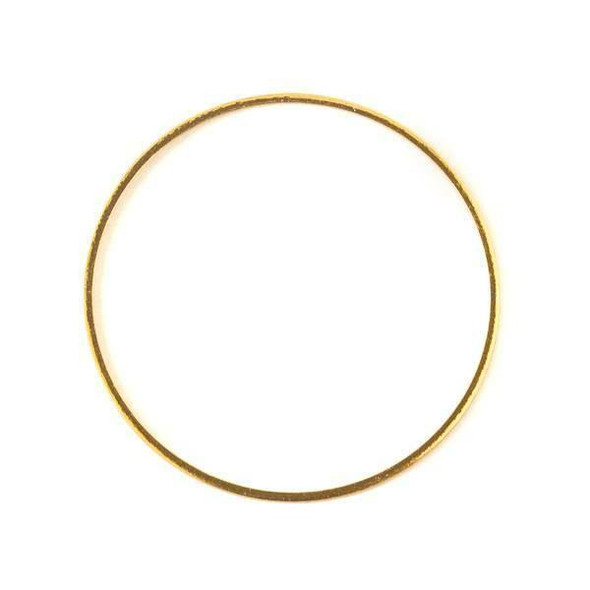 Cherry Tree Beads Gold Plated Brass 39mm Hoop Links - 6 per bag - ES7379g 