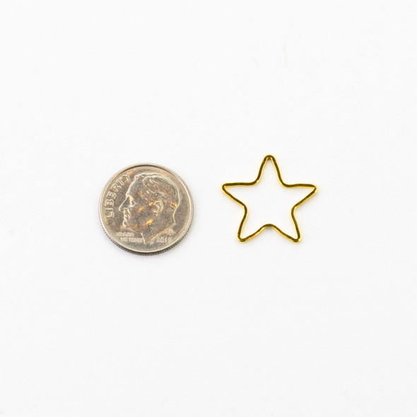 Cherry Tree Beads Silver Plated Brass 16x17mm Star Link - 6 per bag - ES7610s