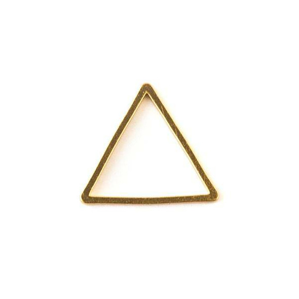 Gold Colored Brass 13x15mm Triangle Link - 6 per bag - ES7259g