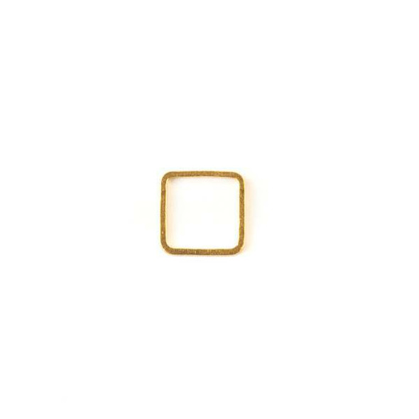 Gold Colored Brass 10mm Square Link - 6 per bag - ES7594g