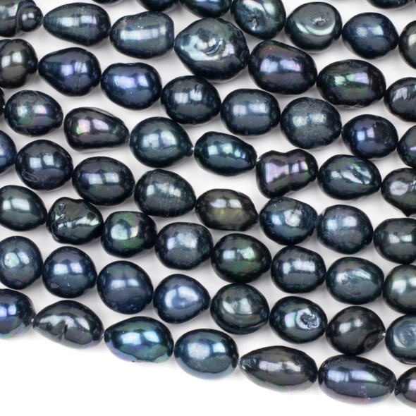 Fresh Water Pearl 11-12mm Peacock Baroque Beads - 14 inch strand