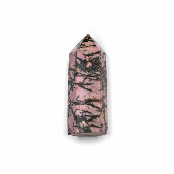 Rhodonite Crystal Tower - approx. 1x2.5-3.75", 1 piece