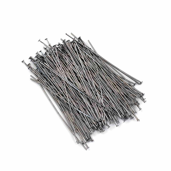 Cherry Tree Beads Gun Metal Plated Brass 2 inch, 21g Headpins - 150 per bag 