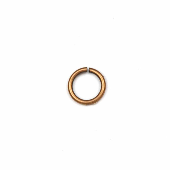 Vintage Copper Plated Brass 6mm Open Jump Rings - 20 gauge - 50 per bag