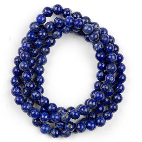 Cherry Tree Beads Lapis 6mm Mala Round Beads - 115 beads per strand