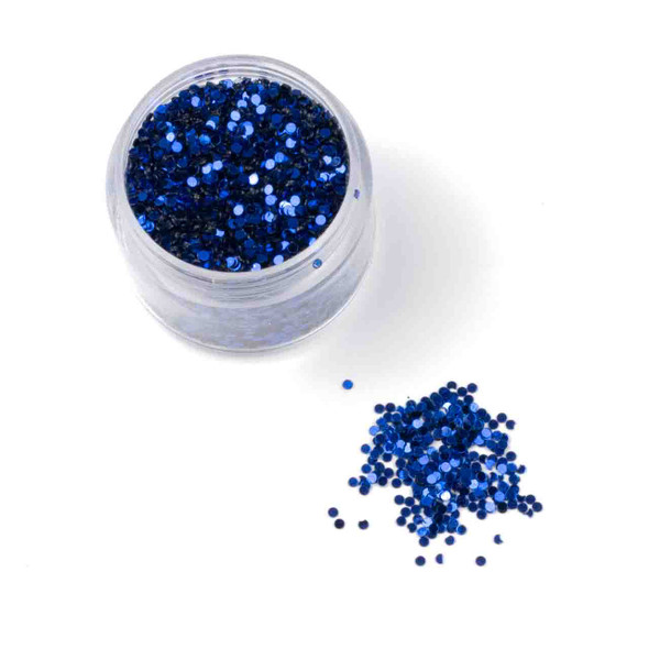 Navy Blue Coin Glitter - 15 gram container