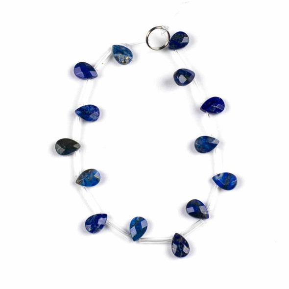 Cherry Tree Beads Lapis 7x10mm Top Drilled Faceted Teardrop Beads - 8 inch strand 