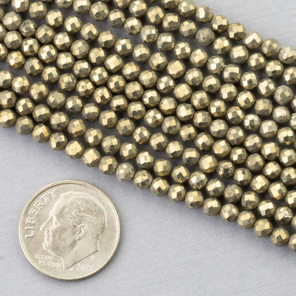round shiny gold beads for making jewelry