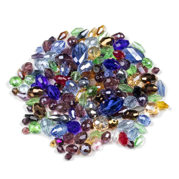 Assorted Mix of Small-Medium Sized Crystal Beads