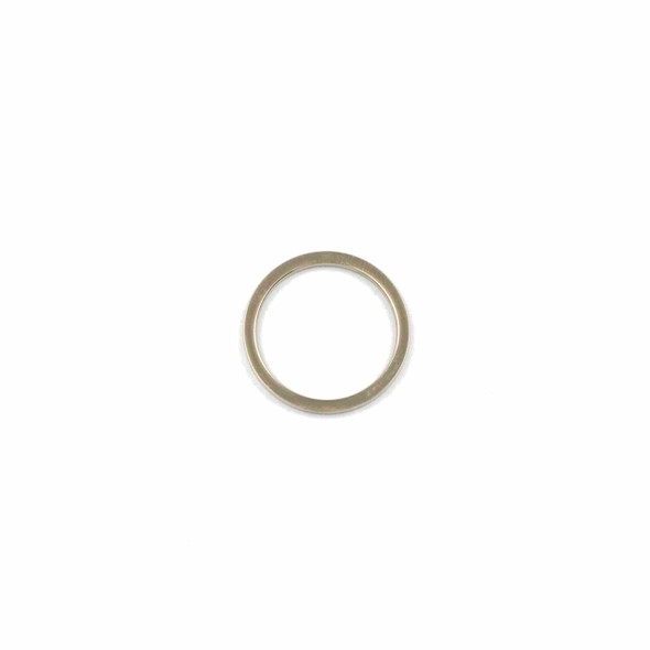 Natural Stainless Steel 1.5x20mm Hoop Components - 6 per bag