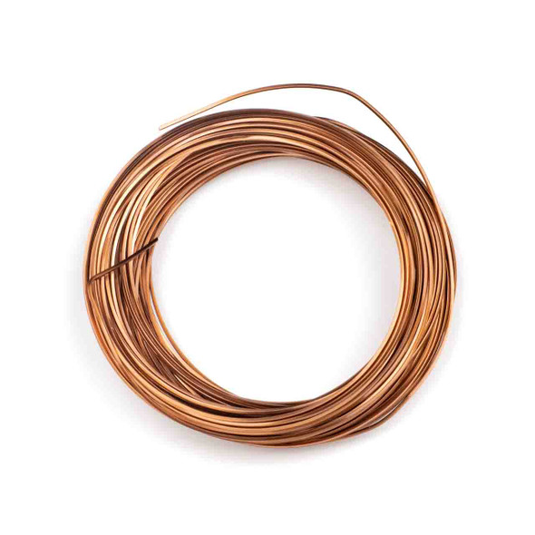 21 Gauge Coated Non-Tarnish Antique Copper Coated Copper Square Wire in a 40 Foot Coil