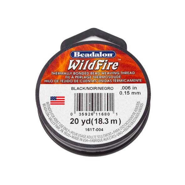 WildFire Beading Thread GREY 50 Yards .006 dia