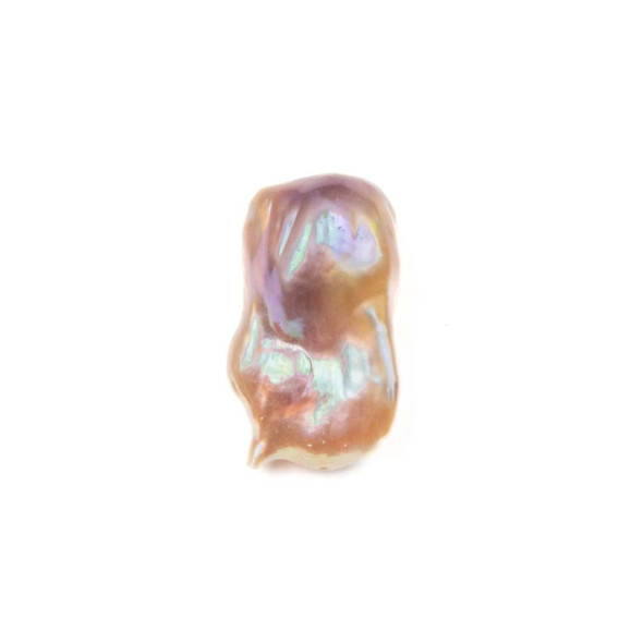 Cherry Tree Beads Freshwater Pearl approx. 15x20mm Two-toned Pink and Purple Baroque Pendant - 1 per bag 