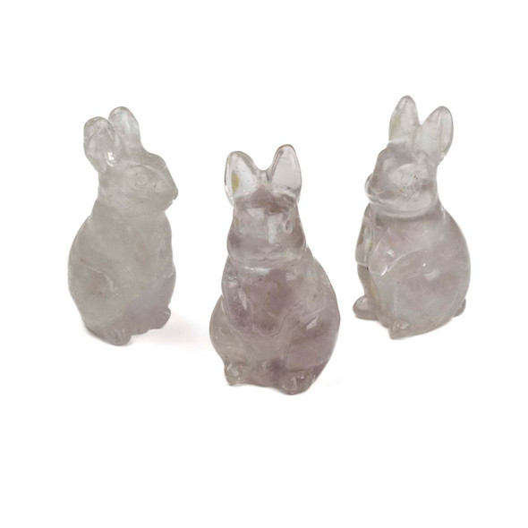 Light Fluorite Rabbit Specimen - approx. 18x38mm, 1 per bag