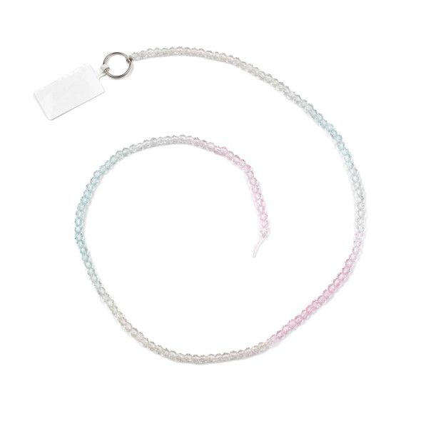 Crystal 2x3mm Ombre Pale Unicorn Mix Rondelle Beads -14 inch strand, Color #23