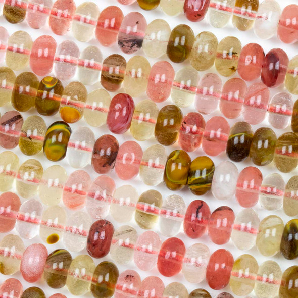 Cherry Quartz 5x8mm Rondelle Beads - 15 inch strand