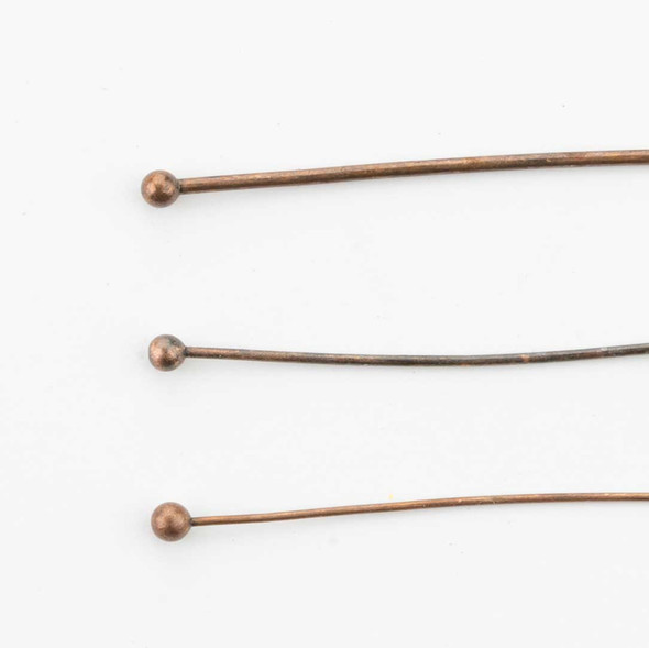vintage copper plated brass ballpins are a handy staple for jewelry makers who enjoy creating custom components and detailed wirework
