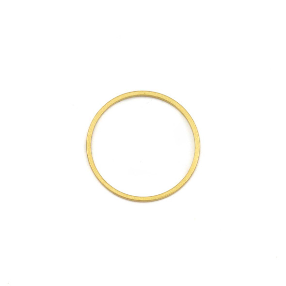 Coated Brass 18mm, 1mm Thick Hoop Link Components - 6 per bag - QG00036c